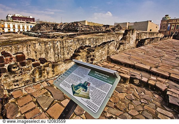 The Aztecs Ruins of Templo Mayor Archaeological Site Mexico City Mexico