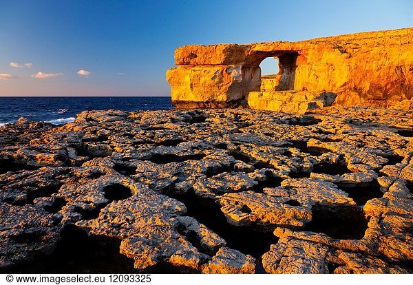 The Azure Window, Dwejra, Gozo Island, Malta, Europe