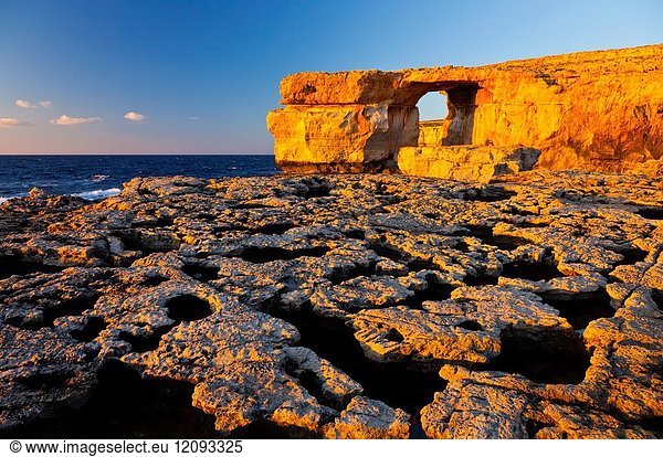 The Azure Window  Dwejra  Gozo Island  Malta  Europe