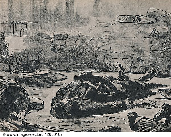 The Barricade  c.1871-1873  (1946). Artist: Edouard Manet.