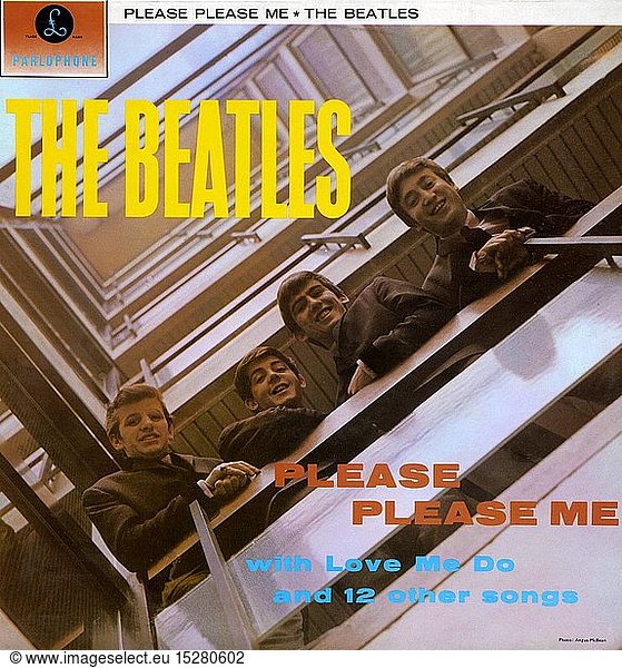 The Beatles  1960 - 1970  British rock group  album 'Please Please Me'  Parlophone  1963  cover  photo by Angus McBean