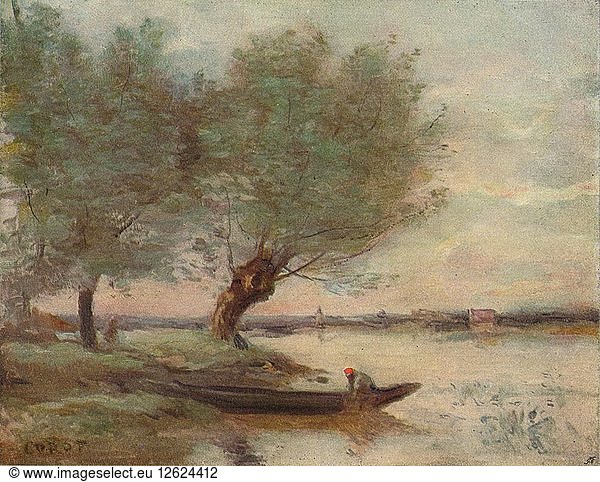 The Boatman  1806-1875  (1906-7). Artist: Jean-Baptiste-Camille Corot
