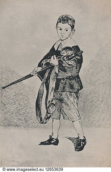 The Boy with the Sword  1862  (1946). Artist: Edouard Manet.