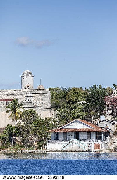 The Castillo de Jagua fort  erected in 1742 by King Philip V of Spain  near Cienfuegos  Cuba.