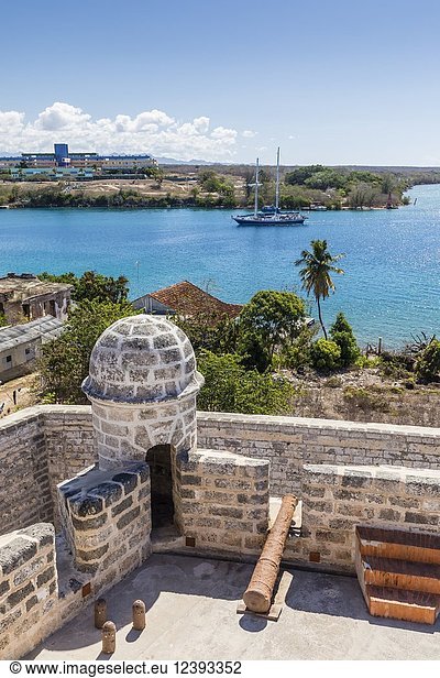 The Castillo de Jagua fort  erected in 1742 by King Philip V of Spain  near Cienfuegos  Cuba.