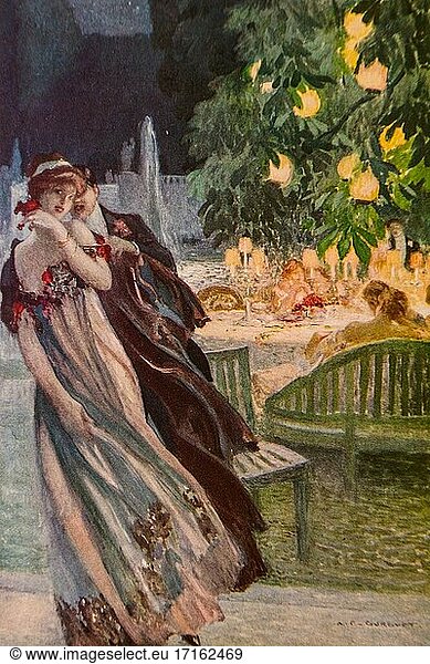 The charming hour composition by A. F. gorguet  les musardises  le bois sacre  by edmond rostand  publisher pierre lafitte 1911.