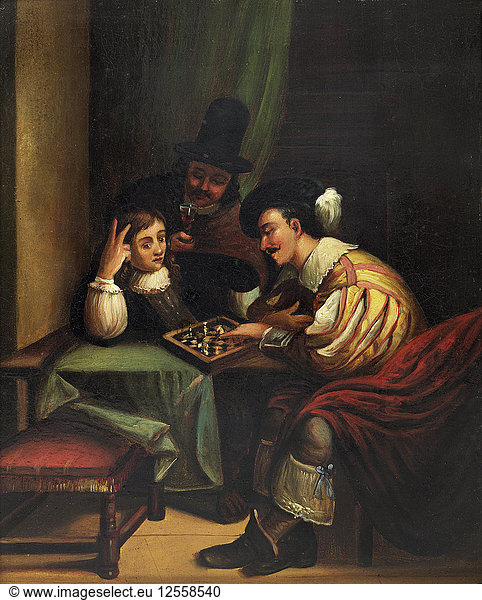 The Chess Players. Artist: Unknown