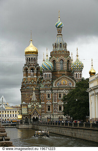 The Church on Spilled blood  St. Petersburg  Russia.