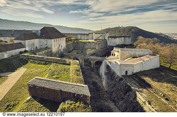The Citadel of Besançon,  a 17th-century fortress designed by Vauban for Louis XIV. UNESCO World Heritage Site. Besançon. Doubs. Bourgogne-Franche-Comte. France.