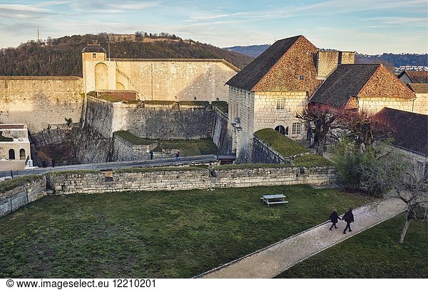 The Citadel of Besançon  a 17th-century fortress designed by Vauban for Louis XIV. UNESCO World Heritage Site. Besançon. Doubs. Bourgogne-Franche-Comte. France.