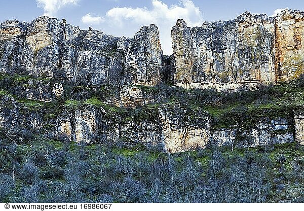 The Cliffs of Patones. Madrid. Spain. Europe.