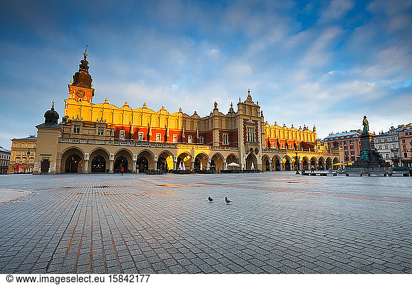 The Cloth Hall in the main square of Krakow  Poland