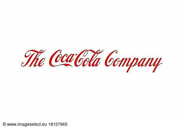 The Coca Cola Company  Logo  Weißer Hintergrund