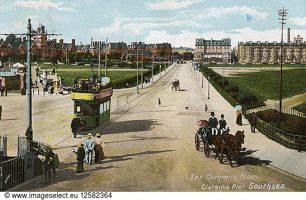 The Common from Clarence Pier  Southsea  Hampshire  c1904. Artist: Unknown