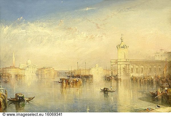 The Dogano  San Giorgio  Citella  from the Steps of the Europa  by JMW Turner  1842 .