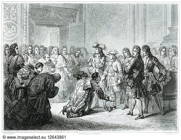 The Duke of Anjou  Philip V of Bourbon (1683-1746) declared King of Spain on 16 November 1700  en?