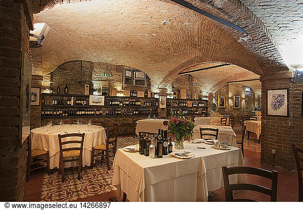 The Enoteca Restaurant  interior  Canelli  Asti  Piemonte  Italy  Europe