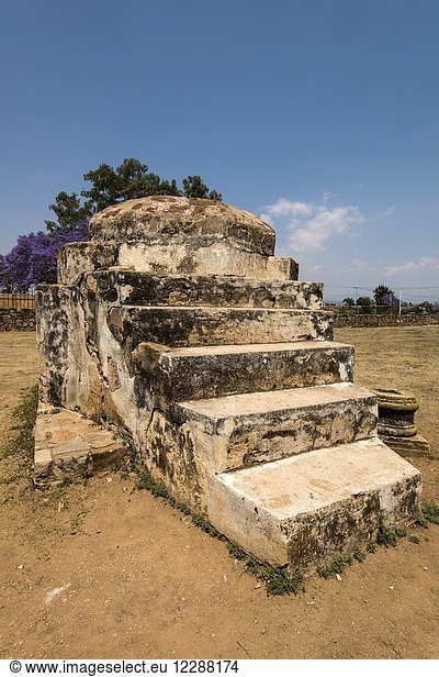 The Ex-monastery of Santiago Apostol in Cuilipan de Guerrero, Oaxaca state, Mexico.