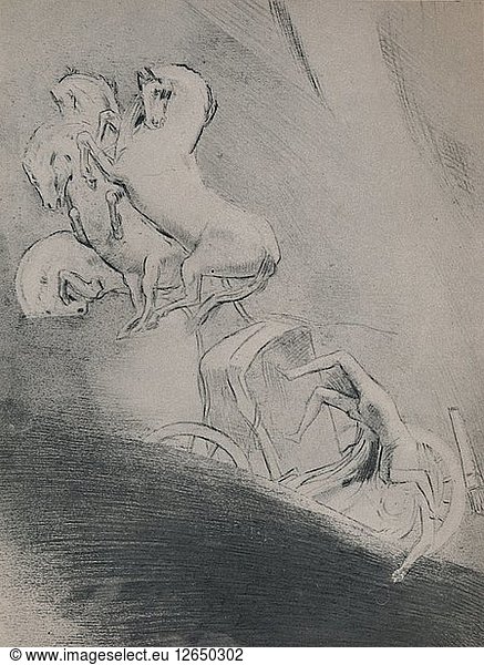 The Fall of Phaeton  late 19th century  (1946). Artist: Odilon Redon.