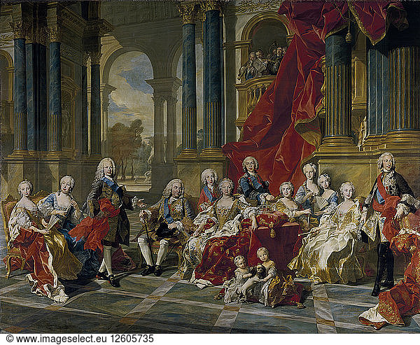 The Family of Philip V  King of Spain  1743. Artist: Van Loo  Louis Michel (1707-1771)