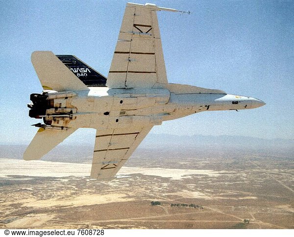 The final flight for the F_18 High Alpha Research Vehicle HARV took place at NASA Dryden Flight Research Center  Edwards  California  on May 29  1996 and was flown by NASA pilot Ed Schneider. The highly modified F_18 airplane flew 383 flights over a nine year period and demonstrated concepts that greatly increase fighter maneuverability. Among concepts proven in the aircraft is the use of paddles to direct jet engine exhaust in cases of extreme altitudes where conventional control surfaces lose effectiveness. Another concept  developed by NASA Langley Research Center  is a deployable wing_like surface installed on the nose of the aircraft for increased right and left yaw control on nose_high flight angles.