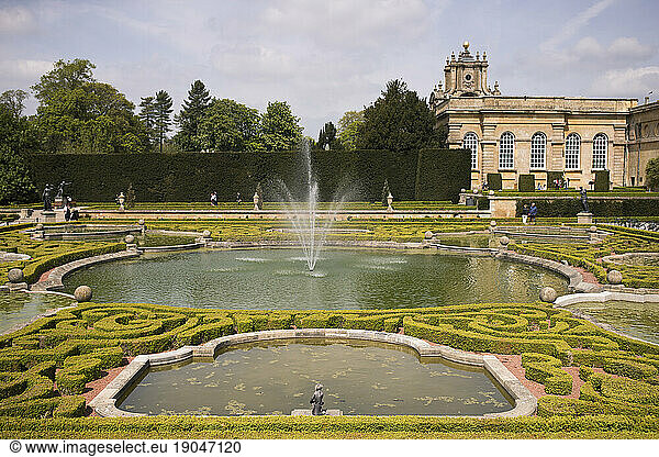 The garden at Churchills birthplace  Blenheim Palace