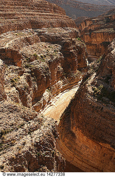 The gorges of Mides  Tunisia  North Africa