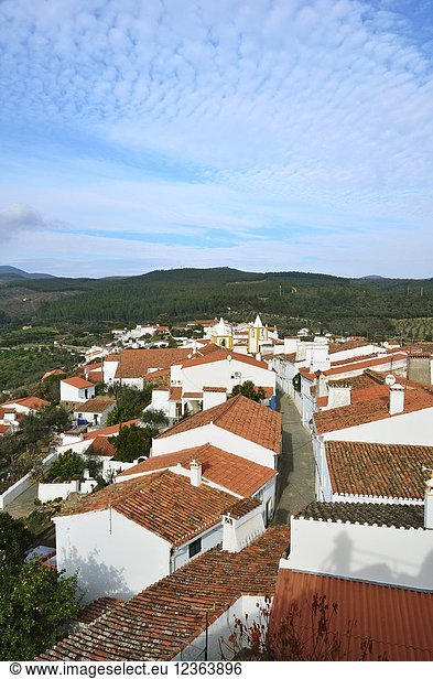 The historic village of Alegrete. Alentejo  Portugal.