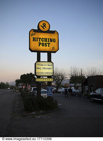 The Hitching Post Restaurant  berühmt geworden durch den Film Sideways; Buellton  Kalifornien  Vereinigte Staaten von Amerika