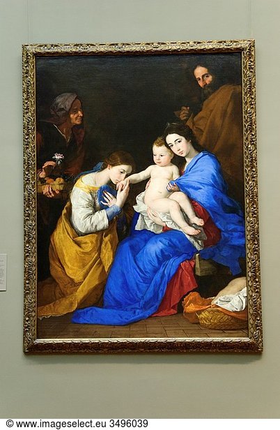 The Holy Family with Saints Anne and Catherine of Alexandria  1648  Jusepe de Ribera Spanish  1591–1652  82 1/2 x 60 3/4 in 209 6 x 154 3 cm  Metropolitan Museum of Art  New York City