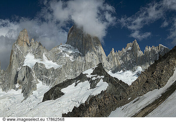 The iconic Cerro Fitzroy creates its own weather  often shrouded