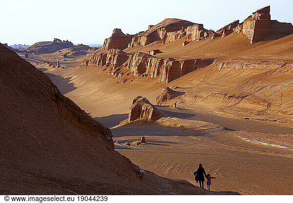The Kaluts region of the Lut desert. The hottest place on earth. Iran