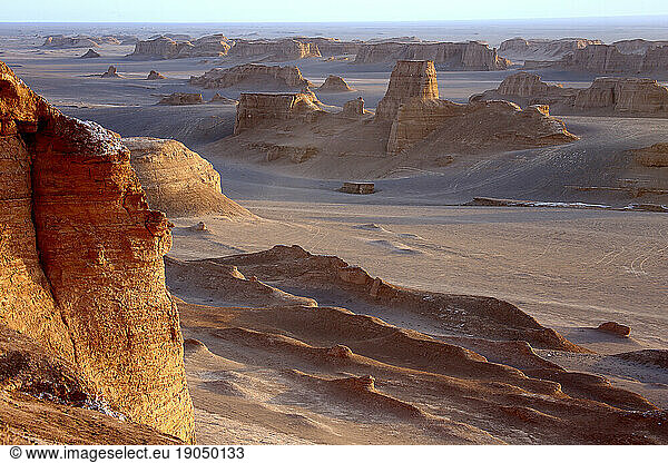 The Kaluts region of the Lut desert. The hottest place on earth. Iran