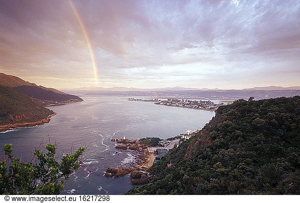 The Knysna Lagoon  early Morning light  Garden Route  Western Cape  South Africa