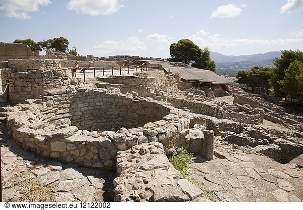 The Kouloures  Festos  archeological area  Crete island  Greece  Europe.