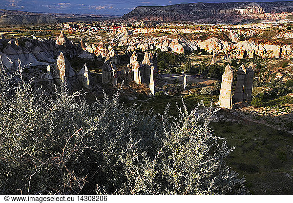 The ''Love valley'' near Goreme  Cappadocia  Turkey  Europe