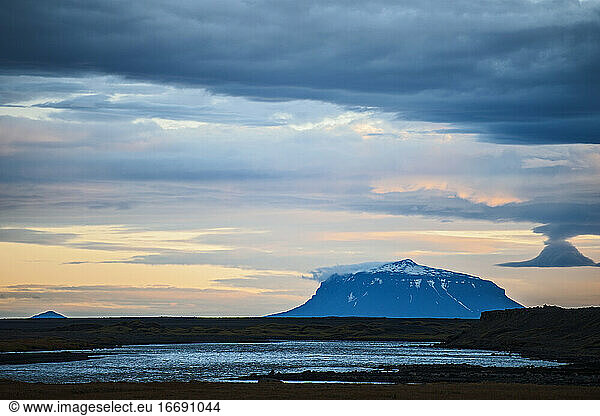 the majestic mountain Herðubreið in the Icelandic highlands