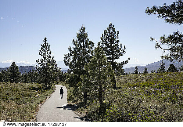 The Mammoth Lakes Loop offers a bike path to walk or ride