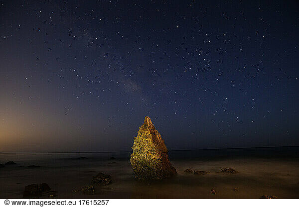 The Milky Way above El Matador State Beach.