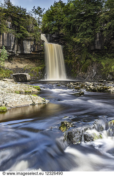 The most famous and spectacular of the waterfalls on the Ingleton Waterfalls Trail; Ingleton  North Yorkshire  England