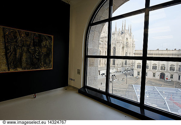 The Museo del Novecento  Museum of the Twentieth Century  located in the Palazzo dell´Arengario palace  Milan  Lombardy  Italy  Europe