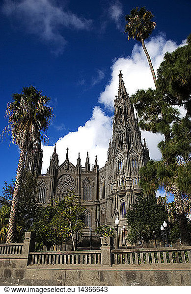 The neo-Gothic Parish Church of San Juan Bautista in Arucas  Northern Gran Canaria  Canary Island  Spain  Europe