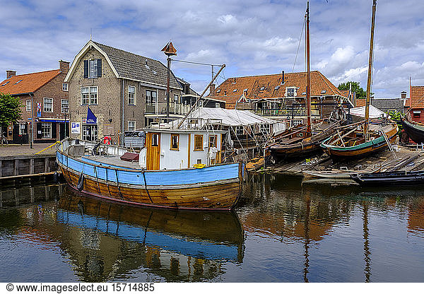 The Netherlands  Utrecht  Bunschoten-Spakenburg  Oude Haven  Fishing village