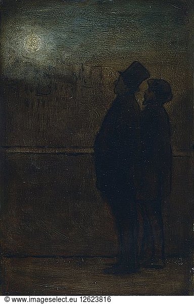 The night walkers  1828-1879. Artist: Honore Daumier.
