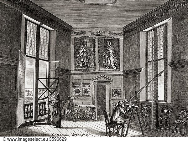 The old observing room  Greenwich  London  England From the book Short History of the English People by J R Green published London 1893