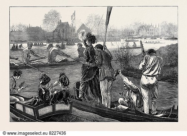 THE OXFORD AND CAMBRIDGE BOAT RACE: CHEERING THE VICTORS 1873