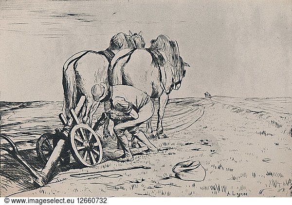 The Plough  mid-late 19th century  (1946). Artist: Alphonse Legros.