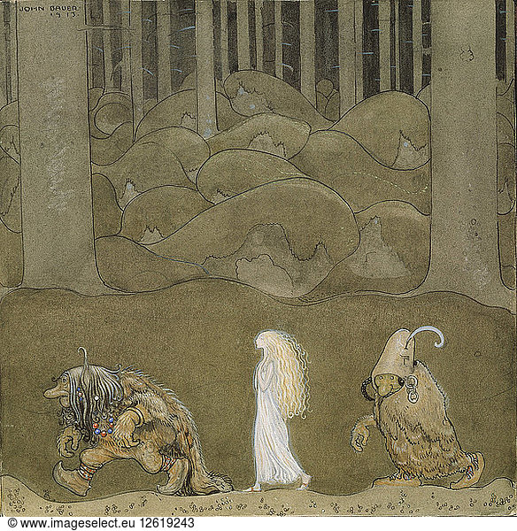 The Princess and the Trolls. Artist: Bauer  John (1882-1918)
