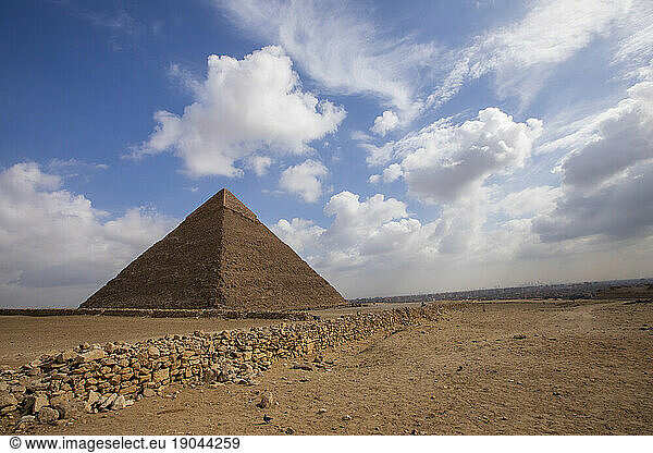 The Pyramid of Khafre  the second largest of the Pyramids of Giza