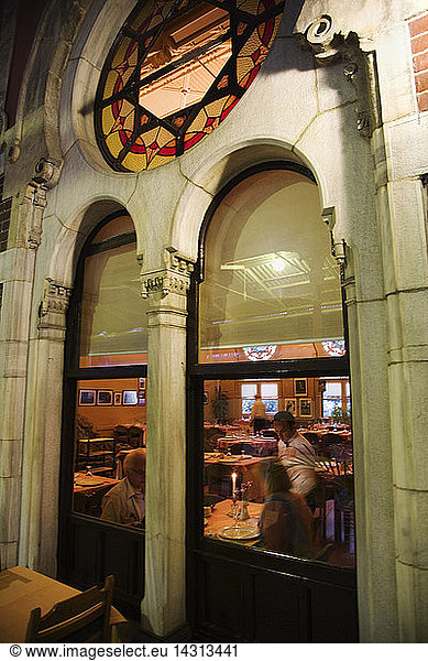 The restaurant of the Sirkeci Train Station  Istanbul  Turkey  Europe
